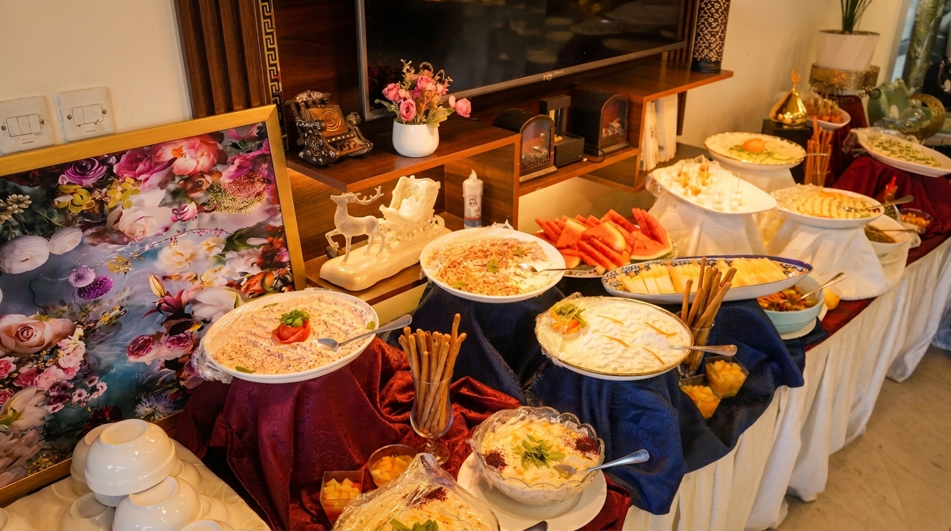Restaurant food presentation
